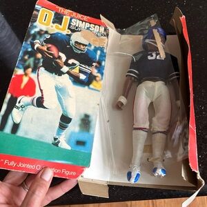 Vintage 1975 Shindana O.J. Simpson " The Juice"  Football Action Figure